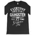 thumbnail image 2 of Camiseta "Todos quieren ser gánsteres hasta que llegue el momento" (1520), divertida colección de camisetas gráficas de manga corta para hombre, color negro., 2 of 7