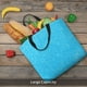 thumbnail image 5 of Fotbe Sky Blue Glitter Bolsa Tote con Estampado para Mujer, Bolsos con Cremallera, Bolsa de Hombro Casual de Gran Capacidad con Bolsillos Internos, 5 of 7