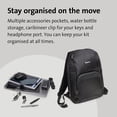 thumbnail image 3 of Mochila Kensington Triple Trek Slim para ordenadores portátiles de 13 a 14 pulgadas, 3 of 8