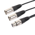 thumbnail image 4 of 3P XLR hembra Jack a doble 2 macho enchufe Y divisor adaptador Cable 1 pie, 4 of 8