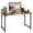 Brown, variant on LiteHaven  47 inch Computer Desk Gaming Desk Multi-Function Writing Table Student Art Modren Simple Style PC Wood and Metal Desk Workstation  Nature