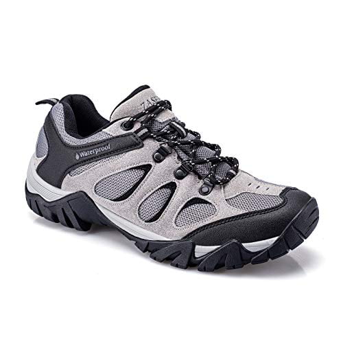 ZASEPY Men's Waterproof Hiking Shoes Lightweight Outdoor Boots Non 