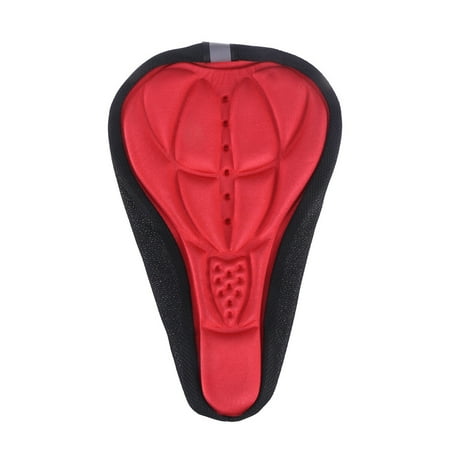 

Mountain Bike 3D Thick Sponge Universal Size Silicone Cushion Cover(Red)