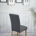 thumbnail image 4 of Gostoto Spandex Jacquard Stretch Checks Solid Banquet Chair Cover,Dining Room Seat Slipcover Furniture Protector, 4 of 5