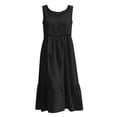 thumbnail image 6 of Women's Casual Round-Neck Sleeveless Solid Dress, 6 of 6