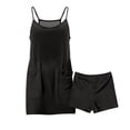 thumbnail image 2 of Girls Summer Solid Pocket Strap Shorts Casual Two Piece Outfit for Kids Girls Everyday Comfortable Playwear Set from Summer Wardrobe, 2 of 2
