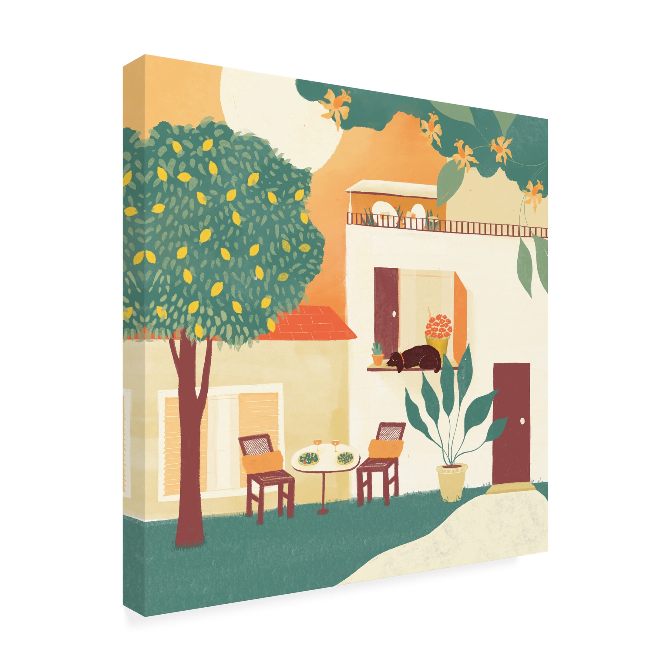 Trademark Fine Art Shriya Bhattacharya Tuscan Vacation Canvas Wall Art