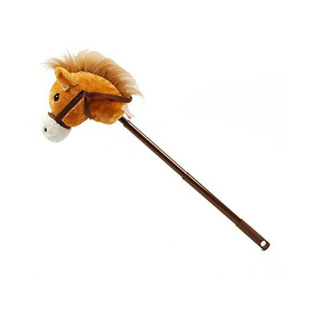 Linzy Hobby Horse  Galloping Sounds with Adjustable Telescopic Stick  Brown 36