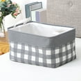thumbnail image 6 of Apmemiss Clearance Buffalo Plaid Check Storage Basket Bins Foldable Laundry Hamper Toy Storage Bins Box Organizer for Home Boys Girls Office Closet Shelf Nursery Baskets, 6 of 6