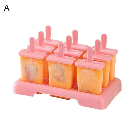 

Warkul 1 Set Ice Pop Mold Wide Application Food Grade Plastic Strong Construction Ice Cream Mold Party Supplies