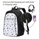 thumbnail image 2 of Balery Dinosaur Mochila con carga USB para hombre y mujer - Mochila impermeable y antirrobo para laptop con puerto USB para viajes, trabajo, 2 of 7