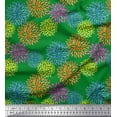 thumbnail image 1 of Soimoi Rayon Fabric Artistic Leaves Print Sewing Fabric Yard 56 Inch Wide, 1 of 3