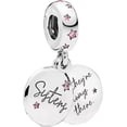 thumbnail image 1 of Charm o abalorio S925 Plata de Ley Mejores Hermanas Sisters para Pulsera Brazalete, 1 of 2