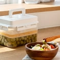 thumbnail image 2 of AOOOWER Plastic Pickle Jar Kimchi Press Fermentation Box Kitchen Food Storage Organizers, 2 of 17