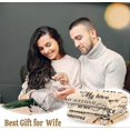 thumbnail image 2 of unique Gift for Wife, Birthday Gifts for Wife from Husband, Romantic Wedding Anniversary Blanket, 2 of 5