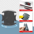 thumbnail image 4 of LAICAIW 8Pcs Universal 3D Carbon Fiber Car Door Handle Sticker Scratches Protective Films, Self-Adhesive Car Door Bowl Protection Stickers Fit All Car Models, black, m, 4 of 6