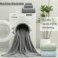 thumbnail image 6 of Covina Home 4-Pack Deep Gray Bath Towel Set, Oversized Ultra Soft Microfiber Bathroom Towel Set Adult Luxury Lightweight Cozy Collection, 6 of 8