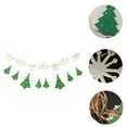 thumbnail image 6 of 2Pcs Hanging Garlands Banner Christmas Tree Decoration Party Props (Green White), 6 of 7