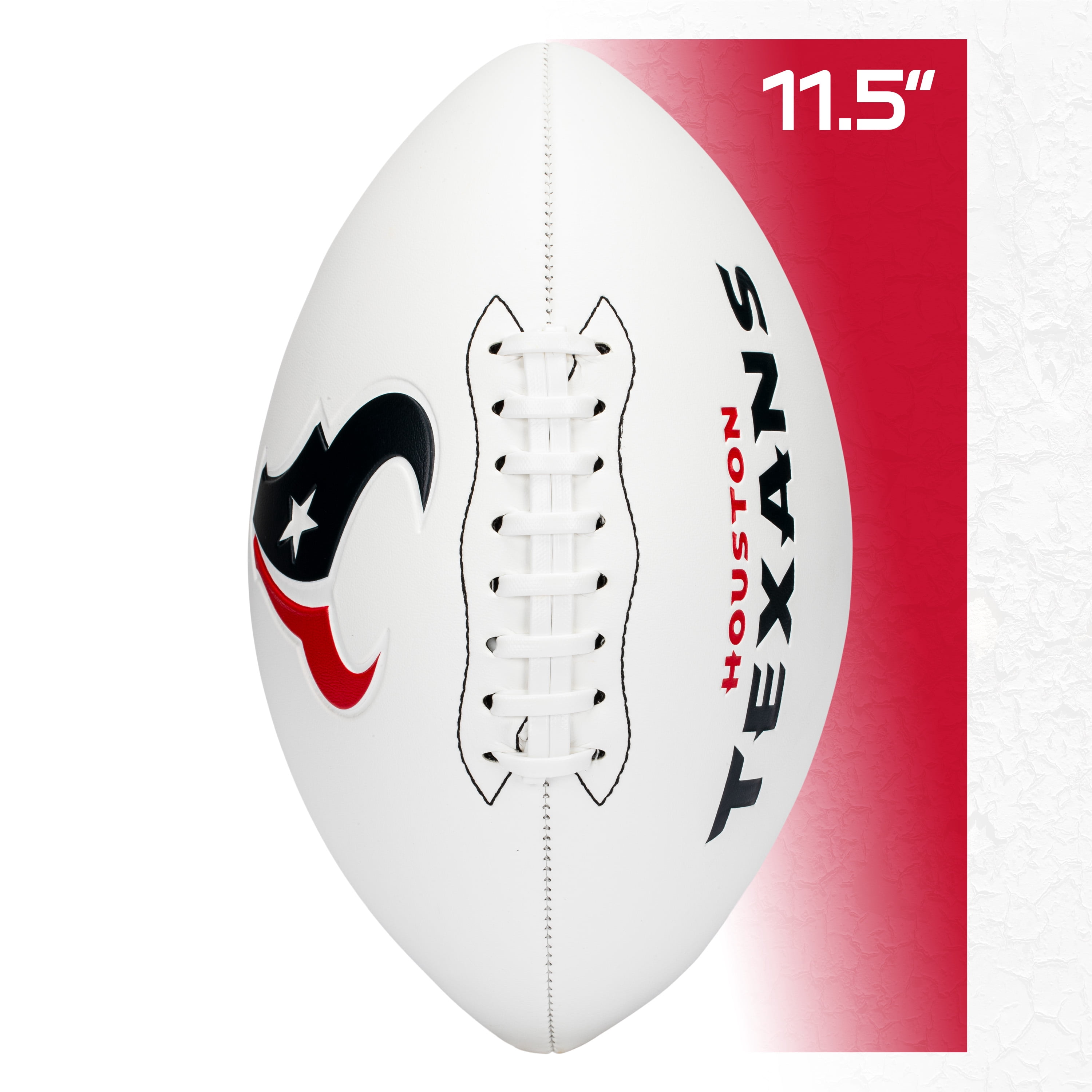 Franklin Sports NFL Houston Texans Autograph Football - Official Size White Panel Souvenir Football for Autographs + Signatures - NFL Team Fan Shop Memorabilia Football for Display