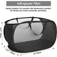 thumbnail image 5 of HEETLY 76L Collapsible Laundry Basket, Pop Up Mesh Laundry Hamper with Handles, Reinforced Steel Ring & Upgraded Durable Material, Foldable Laundry Basket for Dorm Travel Bathroom, 5 of 7