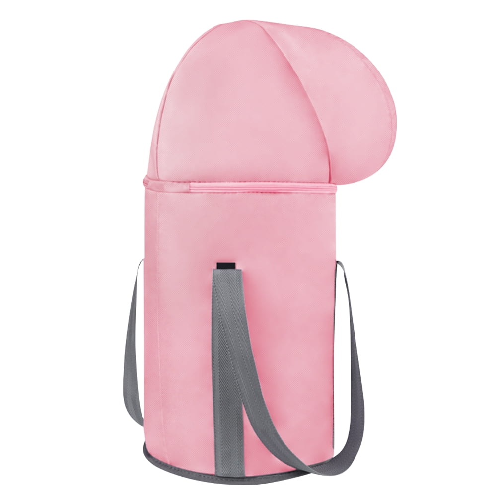 Smrinog Foldable Foot Bath Bag Feet SPA Massage Soak Foot Barrels for Travel (Pink)