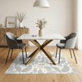 thumbnail image 3 of ODIKA 5'x7' Beige Abstract Line Grey Tufted Washable Area Rug Dynamic Modern Design With Curves And Accents for Small Living Room, Bedroom, Easy Care, Non-Shedding, Pet Friendly, 3 of 7