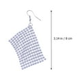 thumbnail image 2 of IFANLANDOR Aretes Colgantes Cuadrados Con Lentejuelas Y En Para Eventos Especiales, 2 of 8