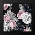 thumbnail image 2 of Kimberly, Allen 20x20 Black Modern Framed Museum Art Print Titled - Olivia Floral, 2 of 5