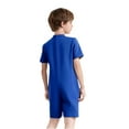 thumbnail image 2 of Haitryli Unisex Boys Girls High Waist Wide Leg Shorts One Piece Rompers Summer Playwear Casual Overalls Solid Jumpsuit Royal Blue 16, 2 of 5