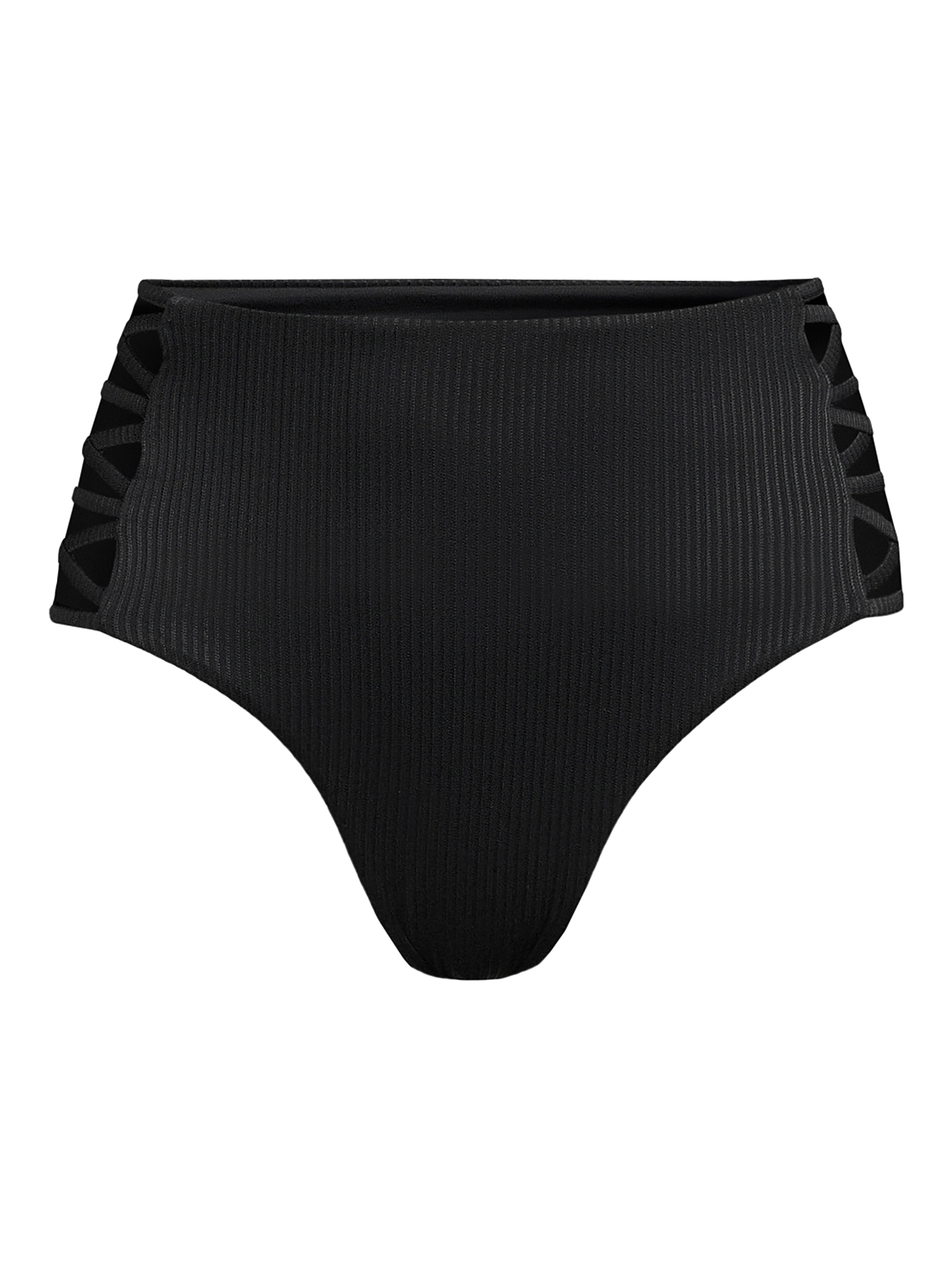 YMI Ribbed and Caging Detail Swim Bikini Bottom