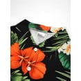 thumbnail image 5 of Kid Boys' Clothes Tropical Hawaiian Vacation Style Floral Print Shirt & Elastic Waist Pocket Shorts 2Pcs For Spring/Summer Outdoors, 5 of 10