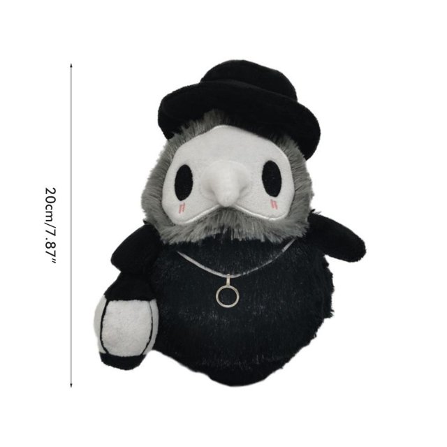 Muñeco de peluche, 3 piezas de 20 cm, Doctor de Halloween, juguete de peluche de Halloween, artesanía excepcional