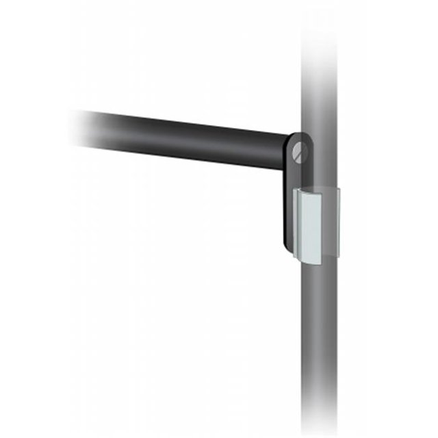 Testrite Visual Products BN5SOC-B Grand Format Banner Stands Snap-On Crossbar Kit For Bn5- Silver