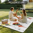 thumbnail image 4 of Colorful Diamond Outdoor Rug for Patio/Deck/Porch, Non-Slip Large Area Rug 4 x 6 Ft, Modern Geometric Middle Century White Indoor Outdoor Rugs Washable Area Rugs, Reversible Camping Rug Carpet Runner, 4 of 8