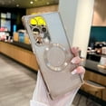 thumbnail image 6 of for Samsung Galaxy S24 Ultra Case 6.8'' Glitter Magnetic Compatible with MagSafe Full Camera Lens Protection Luxury Plating Cute Bling Clear Shockproof Slim Phone Case for Women Girls (Gold), 6 of 12