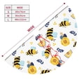 thumbnail image 3 of Sikiie Bees And Rainbows 30-48 inches {designName} Print Christmas Tree Skirt Snowman Xmas Tree Skirt with Edge Christmas Decorations for Holiday Party-30", 3 of 7