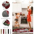 thumbnail image 6 of Kitchen Rugs and Mats Set of 1 Christmas Farm Truck Xmas Tree Bird Snow Red Plaid Kitchen Sink Mat,Non-Slip Area Runner Rug,Washable Floor Mat for Home Dining Room Office 18"x47", 6 of 6