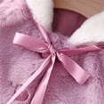 thumbnail image 5 of XXWXYD Baby Girls 𝖥aux F𝗎r 𝖠ntler Hooded Cape, Winter Thick Poncho Cloak with Cozy Lining, Christmas Photoshoot Outerwear for Baby, 5 of 9