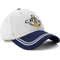 thumbnail image 2 of Captain Hat & First Mate | Matching Skipper Boating Baseball Caps | Nautical Marine Sailor Navy Hats, 2 of 4