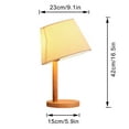 thumbnail image 2 of Kiven Cordless Table Lamp, Dimmable Desk Lamp with Cream Pleated Lampshade, Farmhouse Nightstand Lamp with Rechargeable LED Bulb for Living Room Office Bedside Reading, 1-Light, 2 of 7