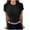 Black, variant on Summer Savings!YANHAIGONG Women's Casual Slim Fit Basic Crop Tops,Activewear T Shirts Womens Solid Color Short Sleeve Crew Neck Pullover Tight Tee Shirts Streetwear Y2k Slim Tight Fit Going Out Tops