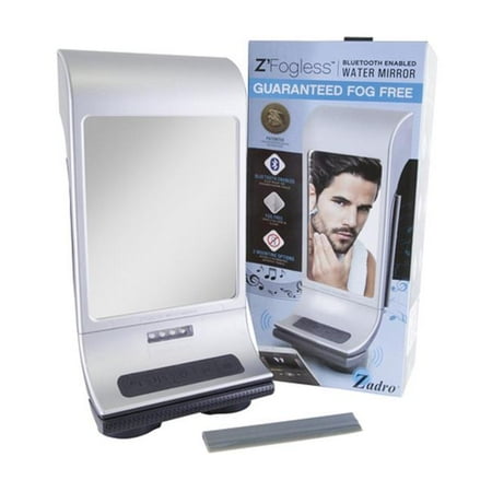 Zadro Fogless LED Lighted Bluetooth Enabled Water Mirror with Touch LED Lighted Panel