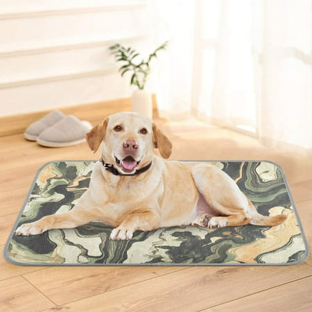 Pet Cooling Pad Foldable Self Cooling Mat Breathable Pet Cushion Sleep Pad for Dogs and Cats Earth Tone Camouflage M
