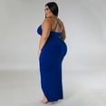 thumbnail image 3 of AURA Women Plus Size V Neck Sleeveless Midi Dress Adjustable Strap Stretch Casual Dress Summer, 3 of 7