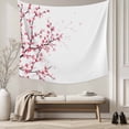 thumbnail image 5 of Cherry Blossom Large Tapestry for Bedroom Wall Hanging Tapestry, Spring Pink Floral Branches Watercolor Ceiling Backdrop Tapestries Poster Blanket Wall Decor for Teens Room Living Room Dorm 85" x 90", 5 of 8