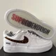 thumbnail image 1 of Size 8.5M - Supreme x Goodenough - Air Force 1 Low 'White Cheetah Print', 1 of 6