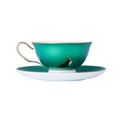

European Luxury Tea Cup Set Ceramic Gold Rim Cups and Saucers Fashion Bone China Mugs Taza Cafe Espresso AC50BD