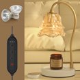 thumbnail image 5 of Candle Warmer Lamp with 2 Bulbs, Electric Candle Warmer Lamp with Timer, Compatible with Jar Candles, Dimmable Vintage Candle Holders for Home Decor Mothers Day Gifts, 5 of 10