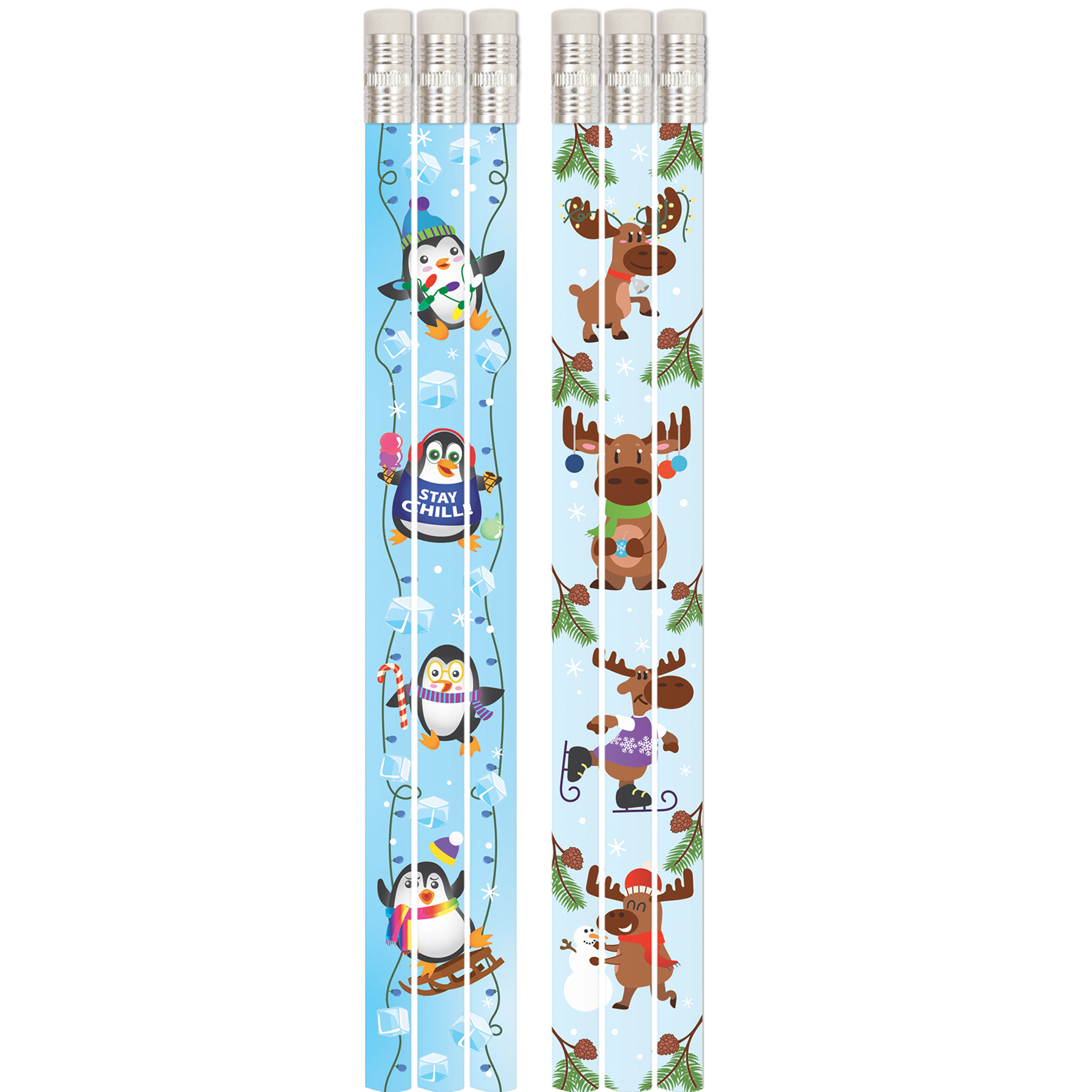 Musgrave Pencil Company Winter Adventure Pencil, 12 Per Pack, 12 Packs