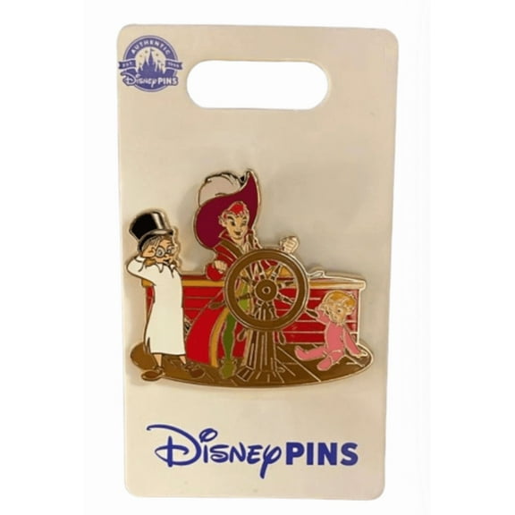 Disney Parks Peter Pan Jolly Roger Pin New with Card